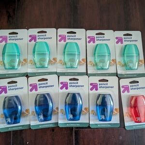 10 Up & Up Pencil Sharpeners - Assorted Colors Lot